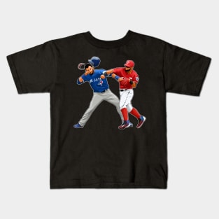 Jose Bautista Punch Rougned Odor Kids T-Shirt